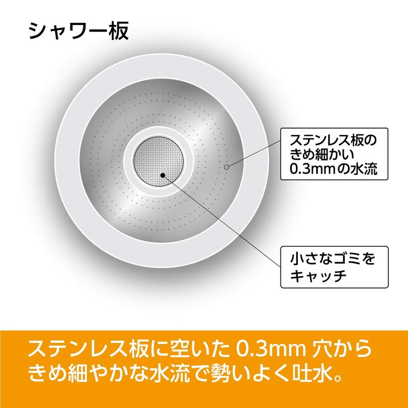 SANEI Kitchen Shower, 35% Water Saving Effect, Fine and Powerful