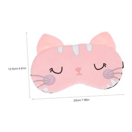 Beavorty Elastic Strap Night Blindfold Soft Eye Mask for Sleeping with Cat Design