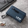Naru Bi-Fold Wallet, Middle Wallet, Men's and Women's, With Carabiner,