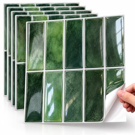Peel and Stick Backsplash Tiles for Kitchen Walls – Self-Adhesive Waterproof Vinyl Stickers for Easy DIY Home Decor