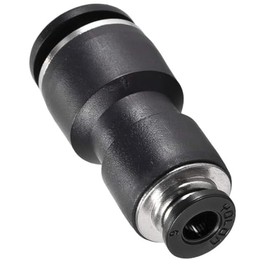 TA-VIGOR Plastic Straight Union Push to Connect Fitting 12mm to 6mm OD, Quick Install Compression Union, Pneumatic Air Tube Connector for Air Compressor and Vacuum System