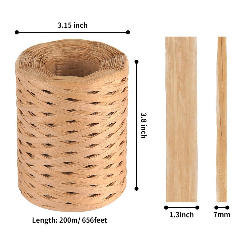 Raffia Ribbon for Gift Wrapping - Cuttte 218 Yards Raffia