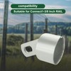 MUXHEL 8 Pcs 1-5/8" Top Rail End, Galvanized Steel Top