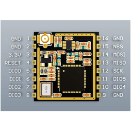 TECNOIOT 2pcs Ra-02 SX1278 433MHz Wireless Serial Port Interface LoRa Spread Ra02