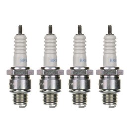4 x Spark Plug BR9HS - Spark Plug Set for Scooters, Moped & Motorcycle - Suitable for ATU, Explorer, Adly, Aprilia SR 50, Area 51, Mojito, Rally, Gulliver and Much More