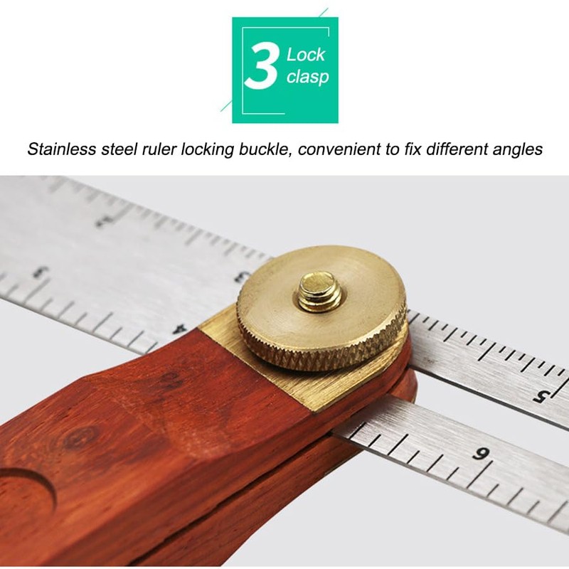 Smgda 8 Inch Stainless Steel T-Bevel Gauge & Angle Finder