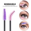 Eyelash Brush Disposable Eyelash Brushes Pink Purple Pack of 200