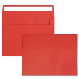 50pcs packed Red Envelopes,A4Envelopes, printable invitation envelopes,4x6 envelopes, suitable for weddings, invitations, photos, postcards, greeting cards, mailings