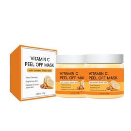 Curcuma longa acid mud film - brightens skin tone, deeply cleanses, controls oil and eliminates acne, soothes and repairs, moisturizes and nourishes - number: 2pcs