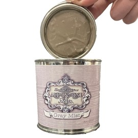 All-in-ONE Gel Stain, No Sanding or Sealer Needed, Oil Based for Interior/Exterior use - Gray Mist (Warm Gray), Pint