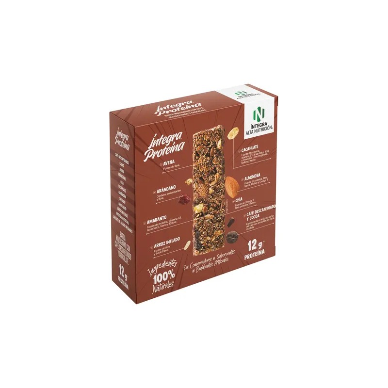Barra Proteica Íntegra Café 12g Proteína 260g