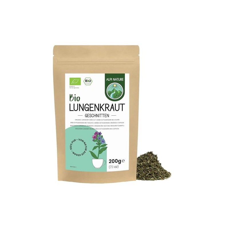 Alpi Nature Lungwort Tea Organic 200 g, Organic Lungwort Dried