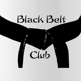 CafePress Black Belt Club Stainless Water Bottle 1 1.0L (34 oz) Stainless Steel Water Bottle