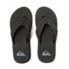 Quiksilver Men's Monkey Wrench 3 Point Sandal, Black/Black/Brown, 10 M