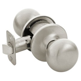 Designers Impressions Bedford Design Satin Nickel Round Passage Door Knob (Hall & Closet)