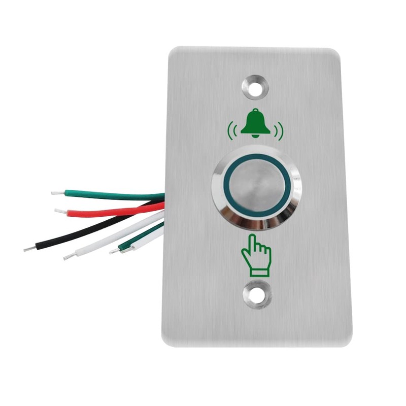 GAGALOR Waterproof Doorbell Button Lighted Push Switch With LED NO&NC