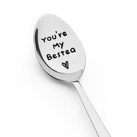 Bestie Tea Spoon for Best Friend Birthday Gifts for Women Men Friends Graduation Gifts for Him Work Colleagues Gifts for Her Best Friends Gifts for Boys Long Distance Friendship Gifts for Girls