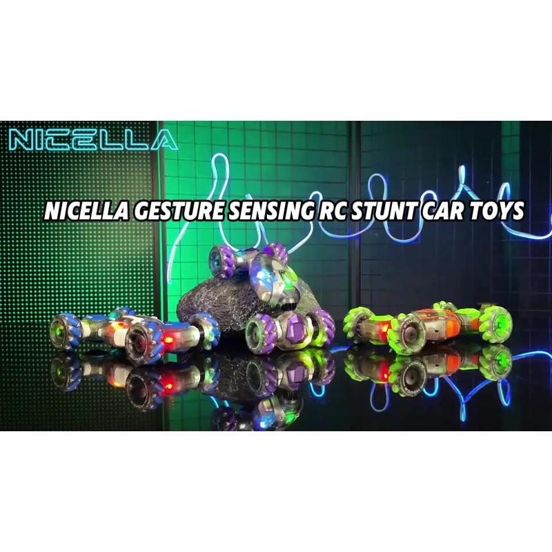 Nicella Gesture Sensing RC Stunt Car, Remote Control Cars Transformer