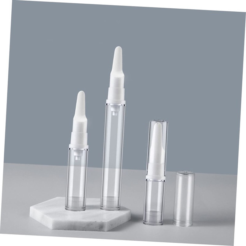 SAFIGLE 10pcs Airless Pump Bottles Refillable Vacuum Container for Eye