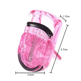 Salmue Eyelash Curler, Mini Portable Heatless Eyelash Curler Clip Professional Lashes Makeup with Rubber Eyelash Curling Clip Cosmetic Tools for Long Lasting Curled Fits All Eye