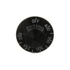 OCS Parts 2-Pack 200-400°F Black Thermostat Dial Knob for Commercial