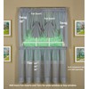 Today's Curtain Emelia Original Voile Fan Insert, Grey, 30" W