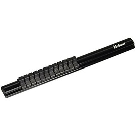Koken RSAL300-3/8X12 Aluminum Socket Rail 3/8 (9.5 mm) SQ. 12 Clips Total Length 11.8 inches (300 mm)