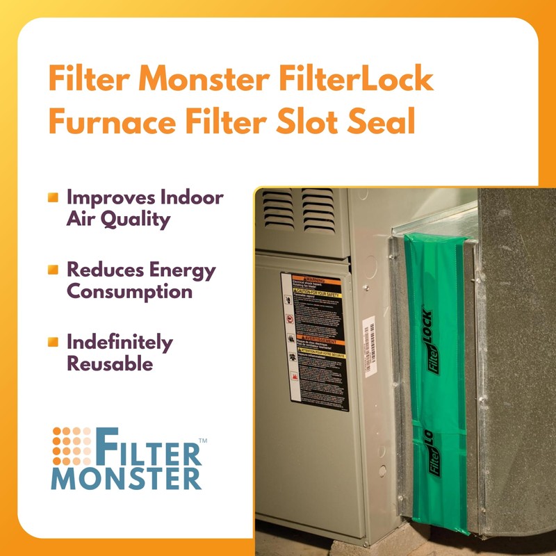 AllergyZone FilterLock Furnace Filter Slot Seal – Magnetic Seal Cover
