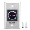 Door Exit Button, Stainless Steel DC12V Infrared Sensor No Touch