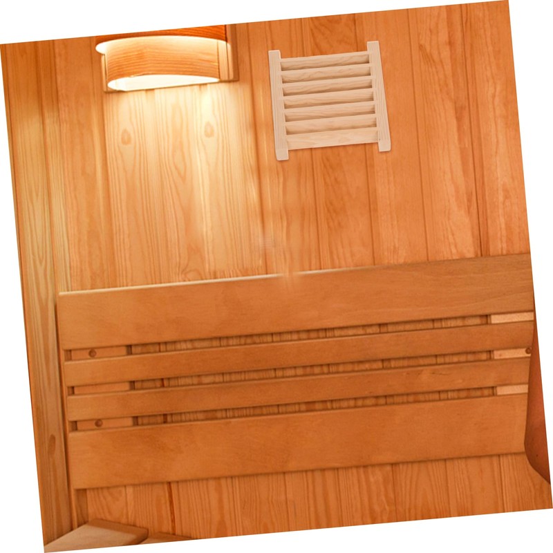 SHINEOFI Wooden Ventilation Grille for Sauna Room Stylish Air Vent