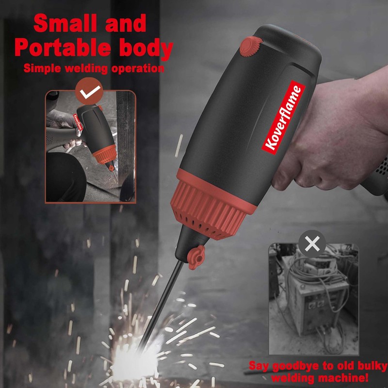 Portable Handheld Arc Welder 110V, 110A IGBT Welding Machine with