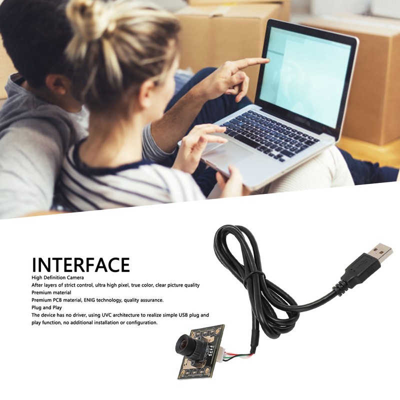 2MP 1080P Industrial Camera Module OV2710 Support Face Recognition Plug