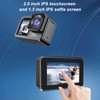 5K30FPS WiFi Action Camera Front and Rear Dual Screen Built