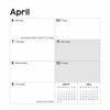 Essential Week-to-View Easel Desk Calendar 2026