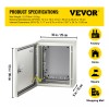 Vevor Gabinete Eléctrica De Acero Al Carbono De 30x25x15cm