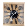 Timelike Kitchen Cutlery Wall Clock with Forks and Spoons for