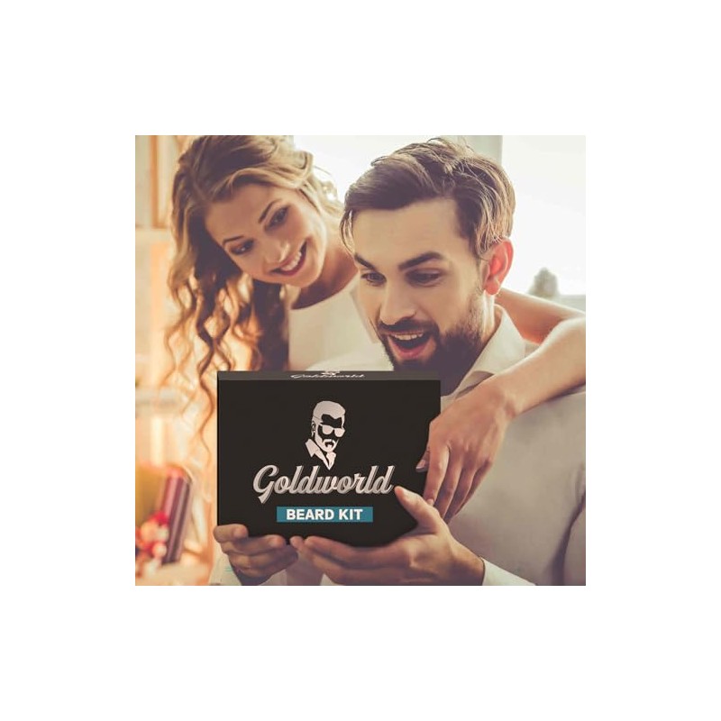 Beard Care & Grooming Kit w/Free Beard Soap,Unscented Beard Oil,Beard