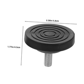 Operitacx 4pcs Adjustable Rubber Furniture Levelers with Skid Treadmill Foot Pads for Noise Reduction and Floor Protection Stable Support for Sofas Tables Chairs and Fitness Equipment