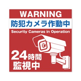 Magnetic Security Camera Activated, Magnet, Approx. 3.9 x 3.9 inches (100 x 100 mm), Security Camera, Surveillance, Security, Made in Japan, Outdoor Use, Water Resistant, Weather Resistant