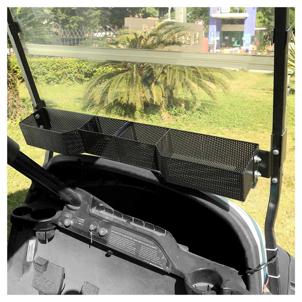 10L0L Front Inner Storage Basket and Rack for Club Car Precedent & Club Car DS 2000 UP Golf Cart