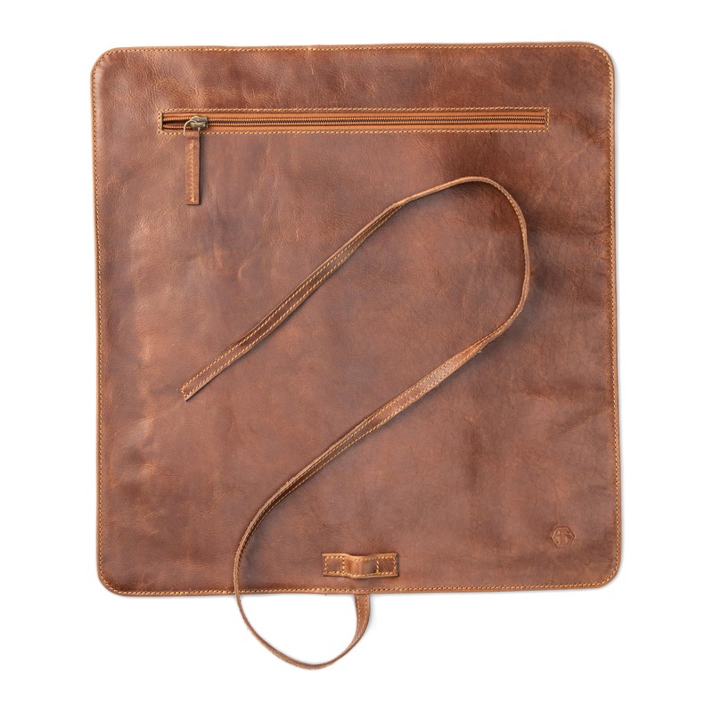 Angus Stoke premium leather Knife Roll Bag - Storage and