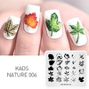 KADS Templates for Nails Leaf Nature Fall Stamping Plates Image