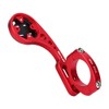 Bicycle Odometer Comupter Aluminium Alloy Extension Mount with Adapters (Red)
