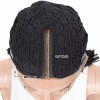 NOBLEe Peluca Negro Liso 31.7 Cm Con Fleco Noble