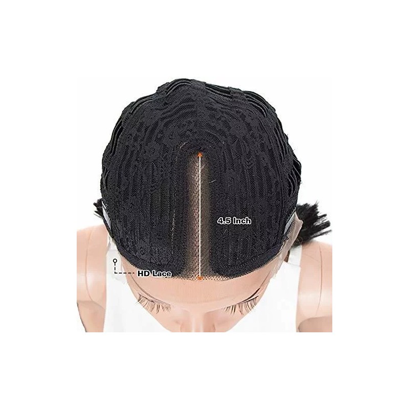 NOBLEe Peluca Negro Liso 31.7 Cm Con Fleco Noble