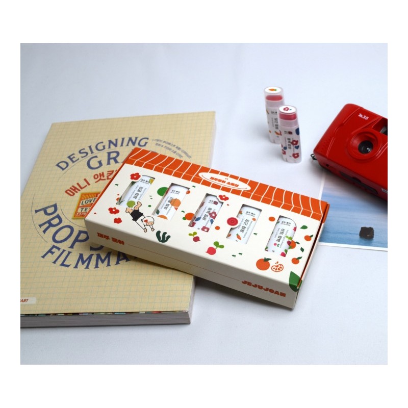 Jaejoohaejae lip balm 5-piece gift set - Jaejuhaehae lip balm