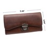 Women's Wallet Large Capacity Ladies Real Leather Clutch (Coffee)