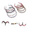 Healvian 9pcs Chiffon Toothed Headbands for Women Hair Accessories Non-