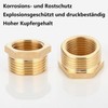 QZKJQDD Brass Reducer 1 to 3/4 Inch Adapter, Adapter 3/4
