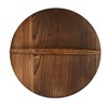 LABRIMP High-class Carbonized Wok Pot Cover Kitchen Wok Lid Wood